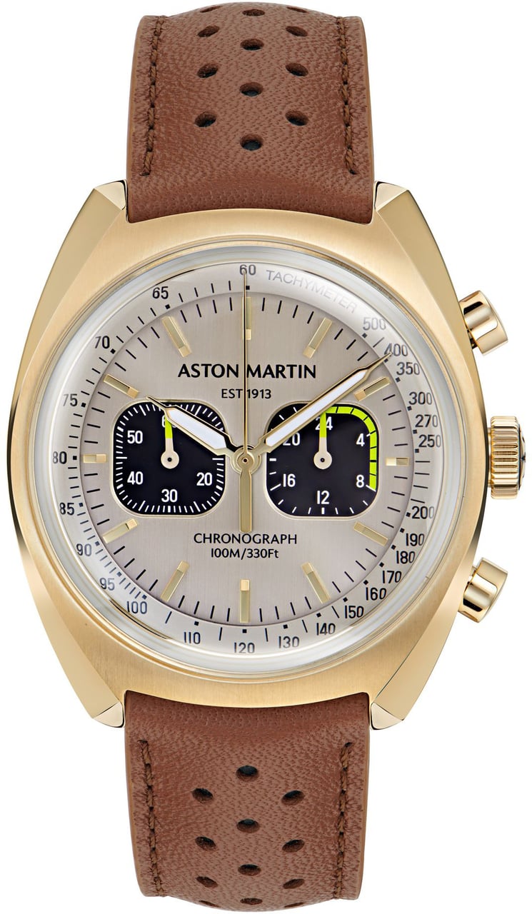 Aston Martin MTTS2F502 TS 2 Timeless chronograaf horloge 43 mm Zilver