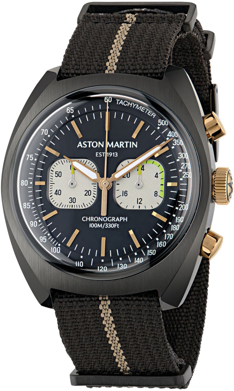 Aston Martin MTTS2F504 TS 2 Timeless chronograaf horloge 43 mm Zwart