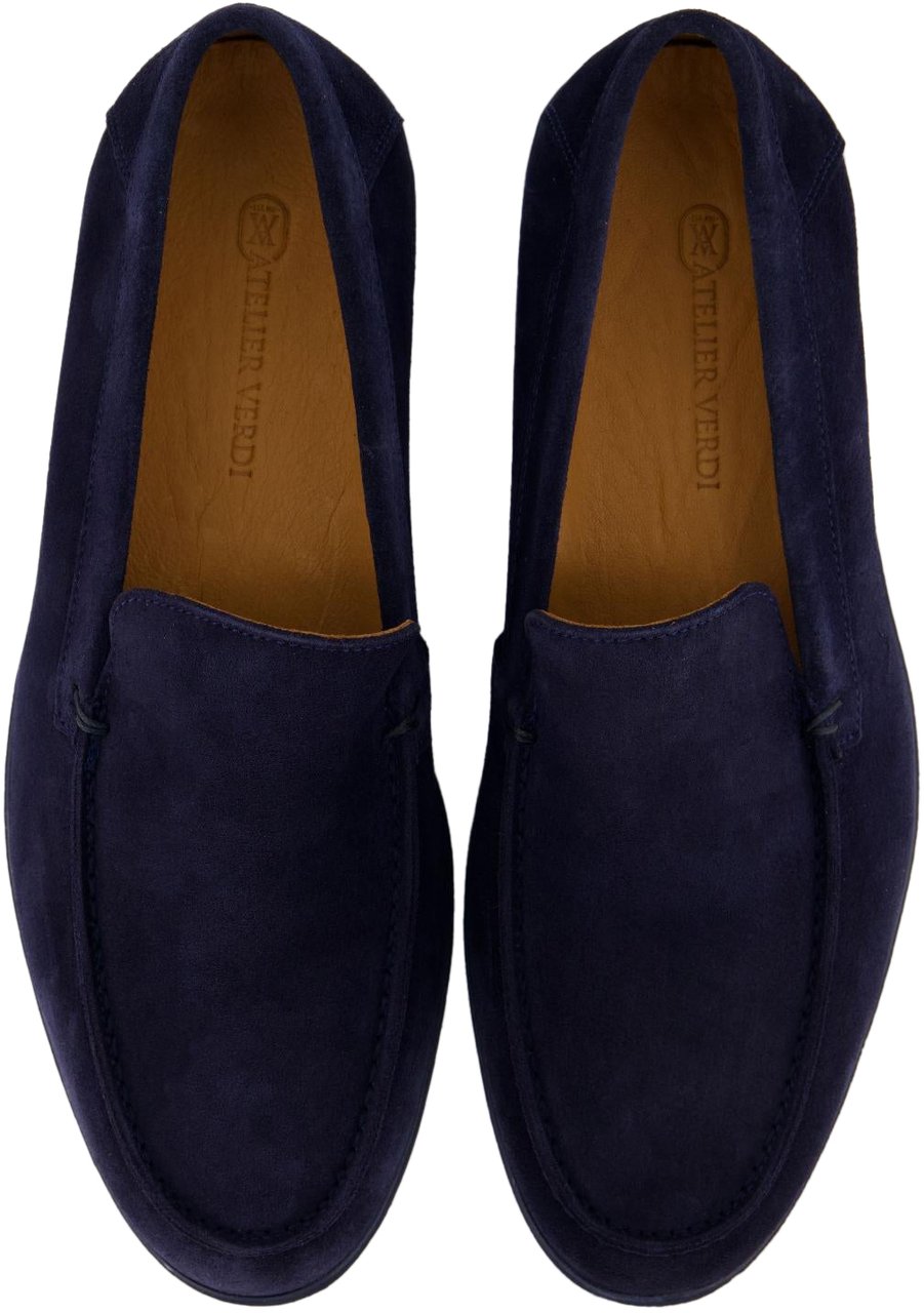 Atelier Verdi Heren Nino Loafer Navy Blauw