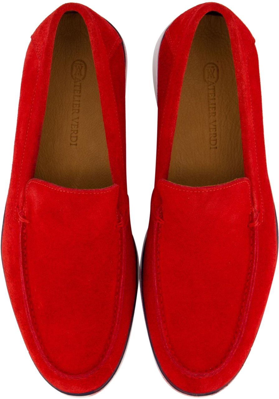 Atelier Verdi Heren Nino Loafer Rood Rood