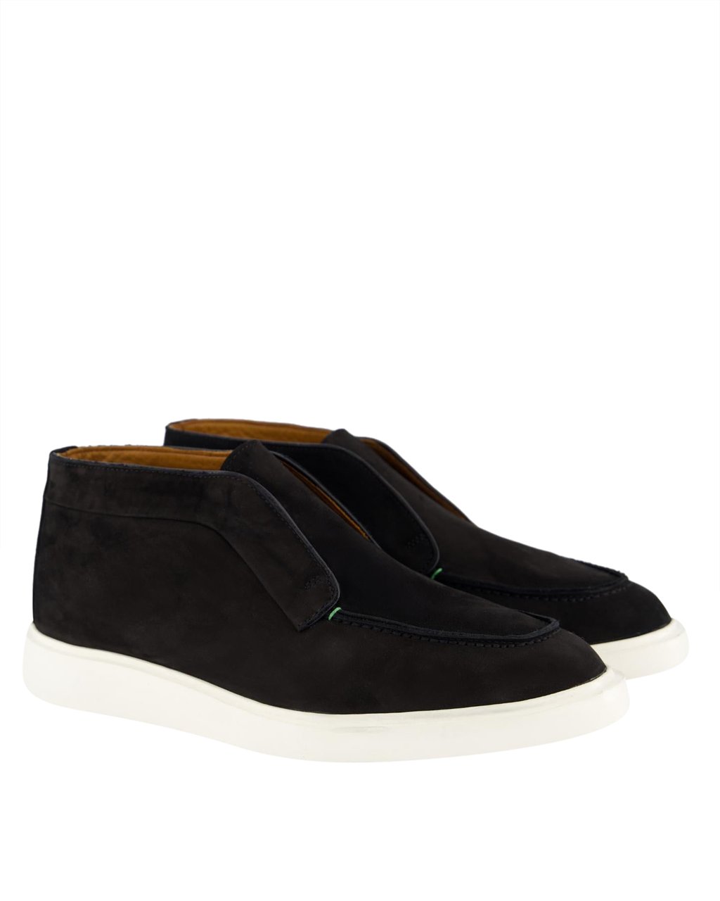 Atelier Verdi Heren Enzo Nubuck Mid Loafer Zwart Zwart