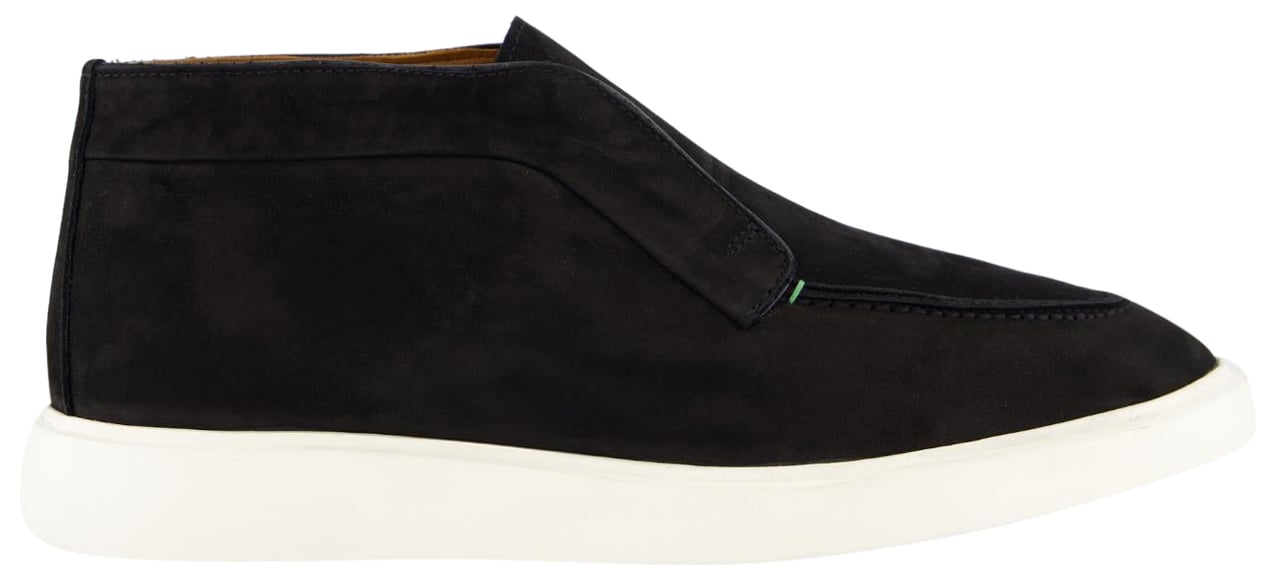 Atelier Verdi Heren Enzo Nubuck Mid Loafer Zwart Zwart