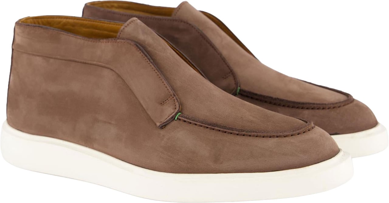 Atelier Verdi Heren Enzo Nubuck Loafer Chocolate Bruin