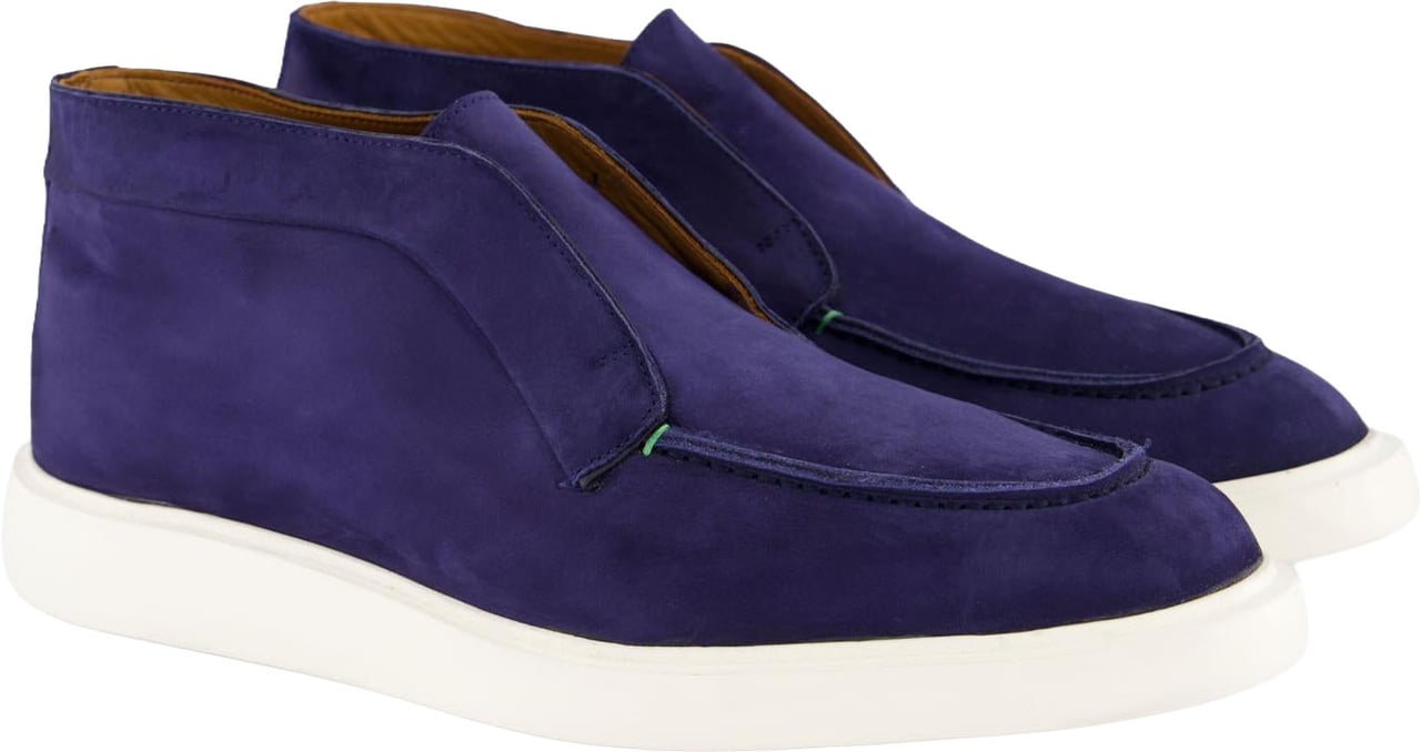Atelier Verdi Heren Enzo Nubuck Loafer Navy Blauw