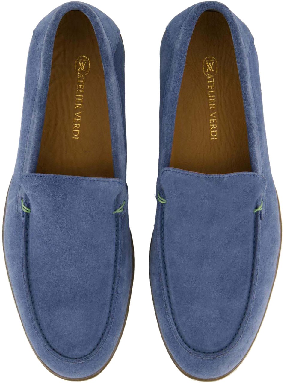 Atelier Verdi Heren Nino Loafer Denim Blauw