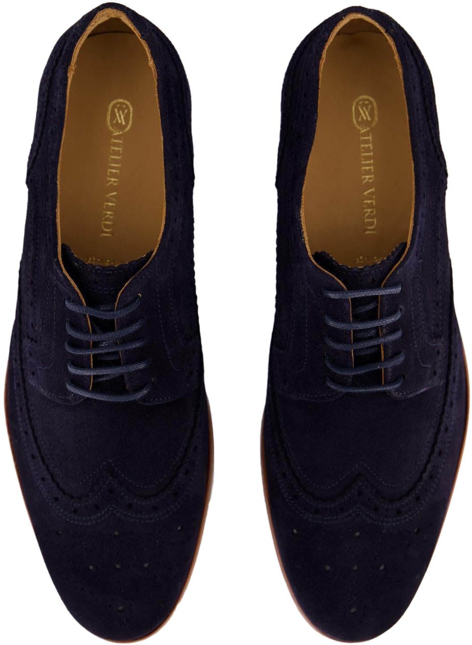 Atelier Verdi Heren Winston Broque Navy Blauw