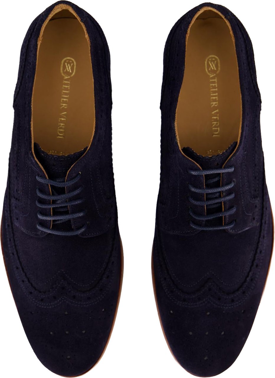 Atelier Verdi Heren Winston Broque Navy Blauw