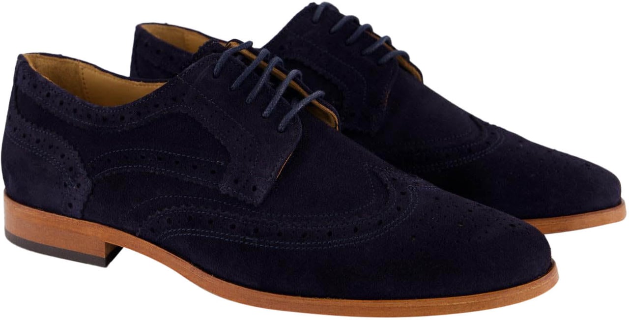 Atelier Verdi Heren Winston Broque Navy Blauw