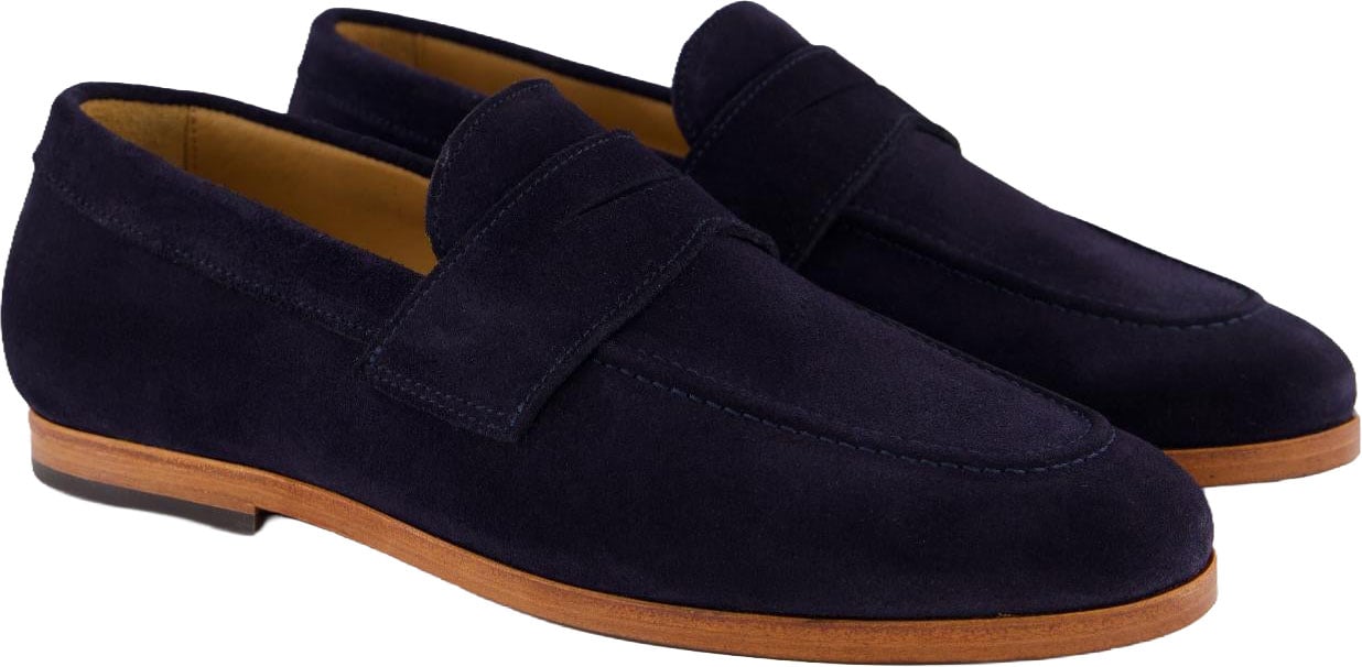 Atelier Verdi Heren Spencer Loafer Navy Blauw