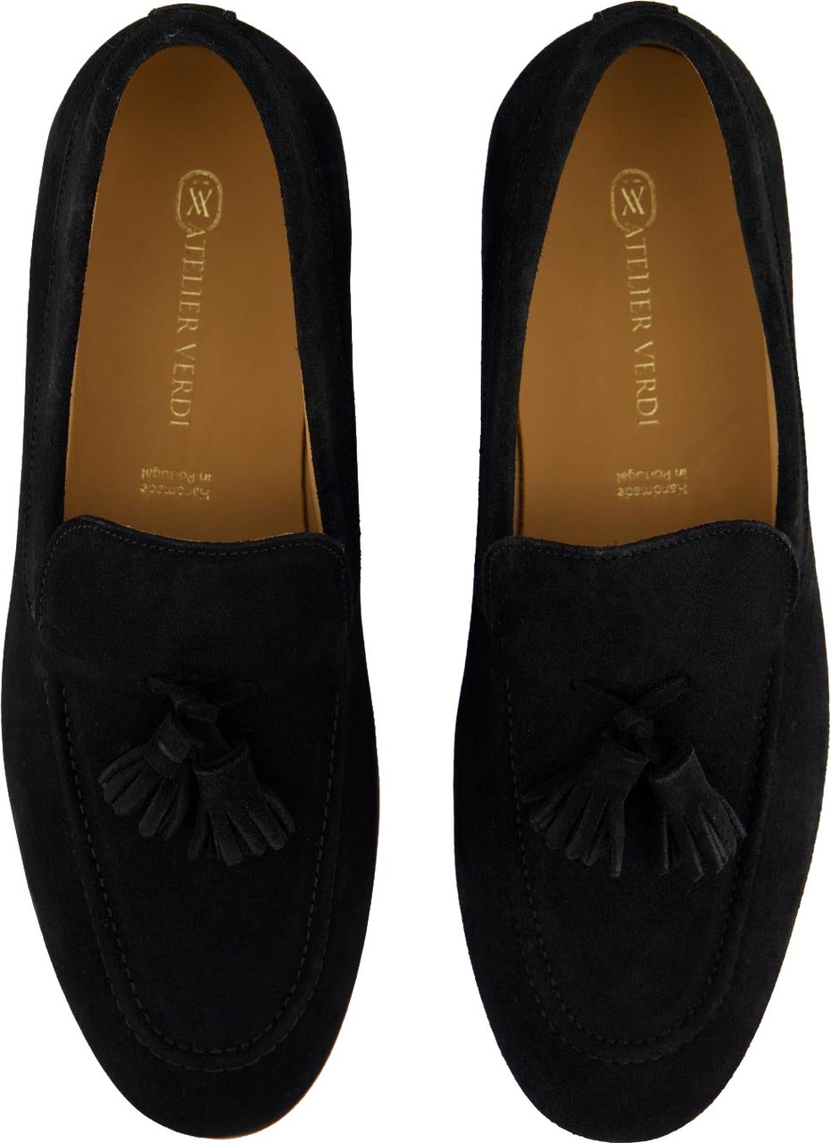 Atelier Verdi Heren Harrison Loafer Pom Zwart Zwart