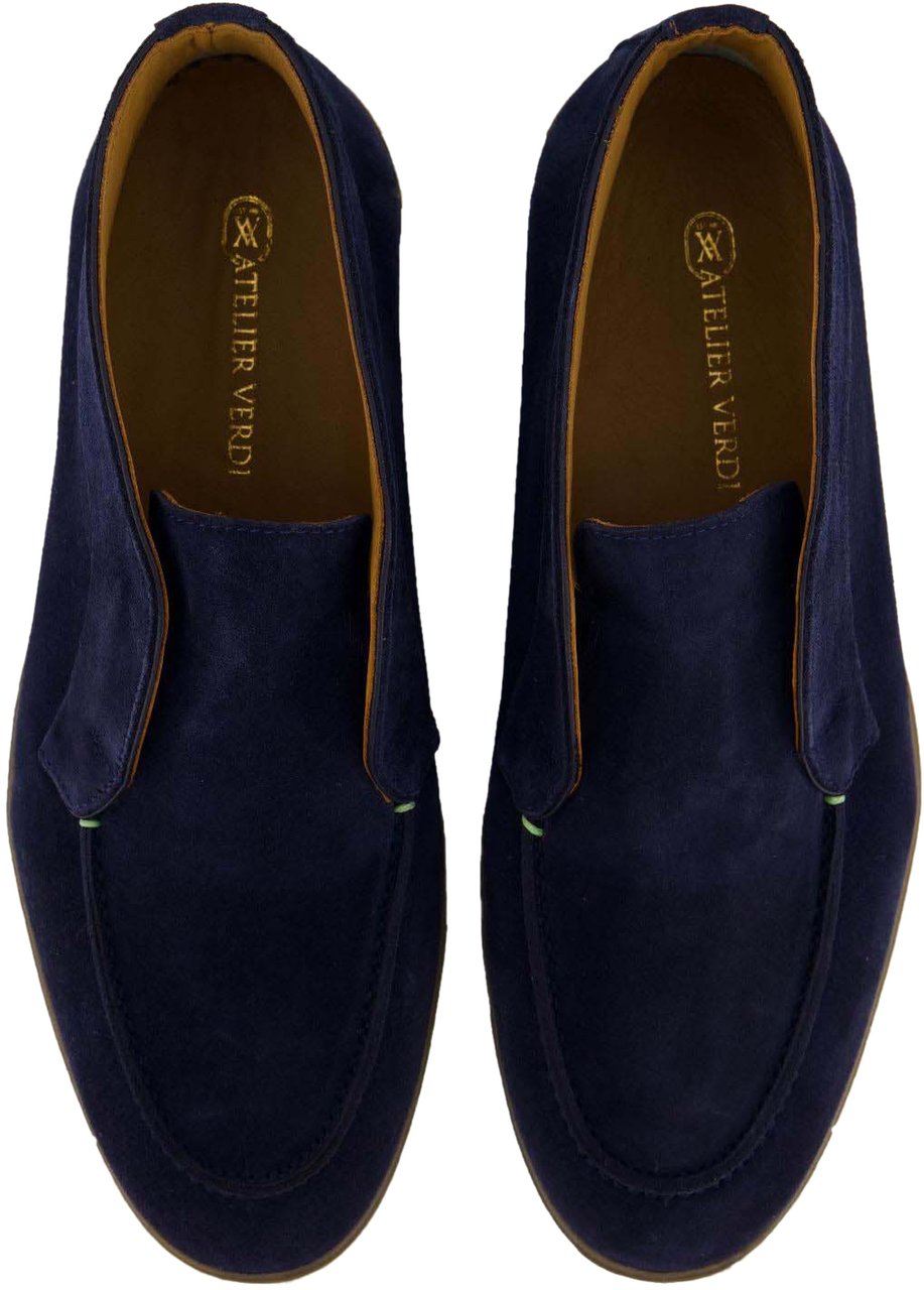 Atelier Verdi Heren Rocco Loafer Navy Blauw