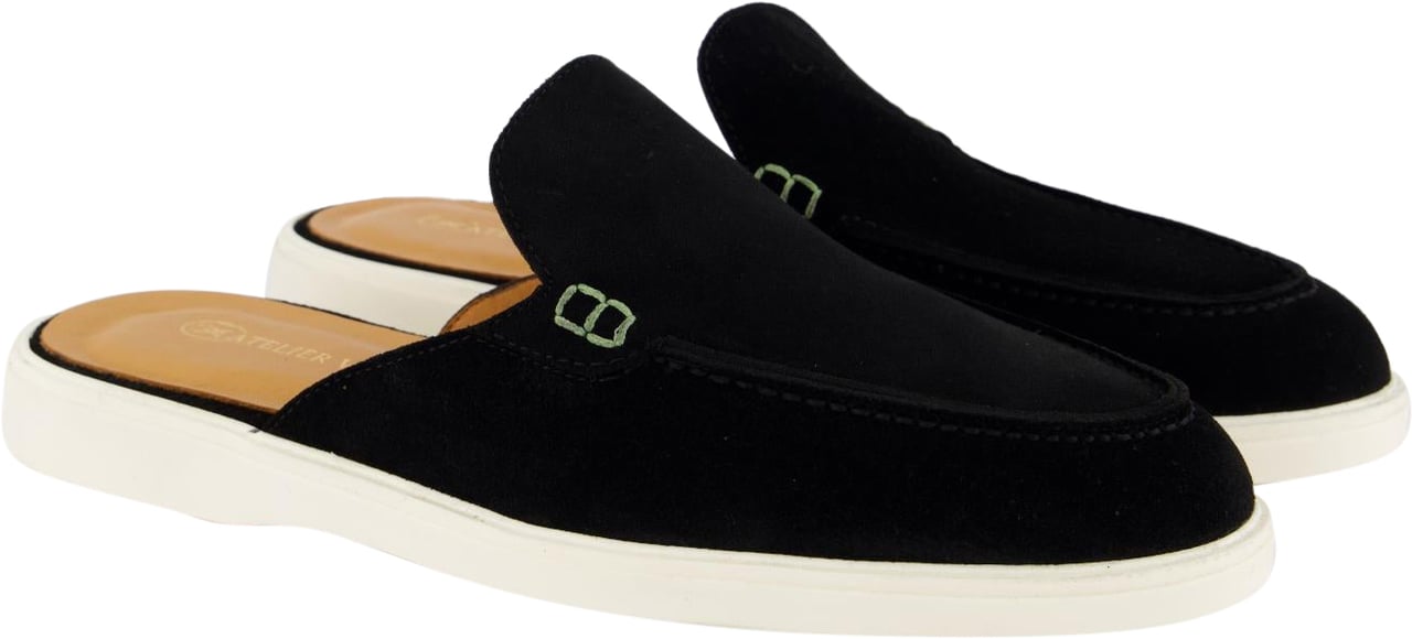 Atelier Verdi Heren Gulio Slip On Black Zwart
