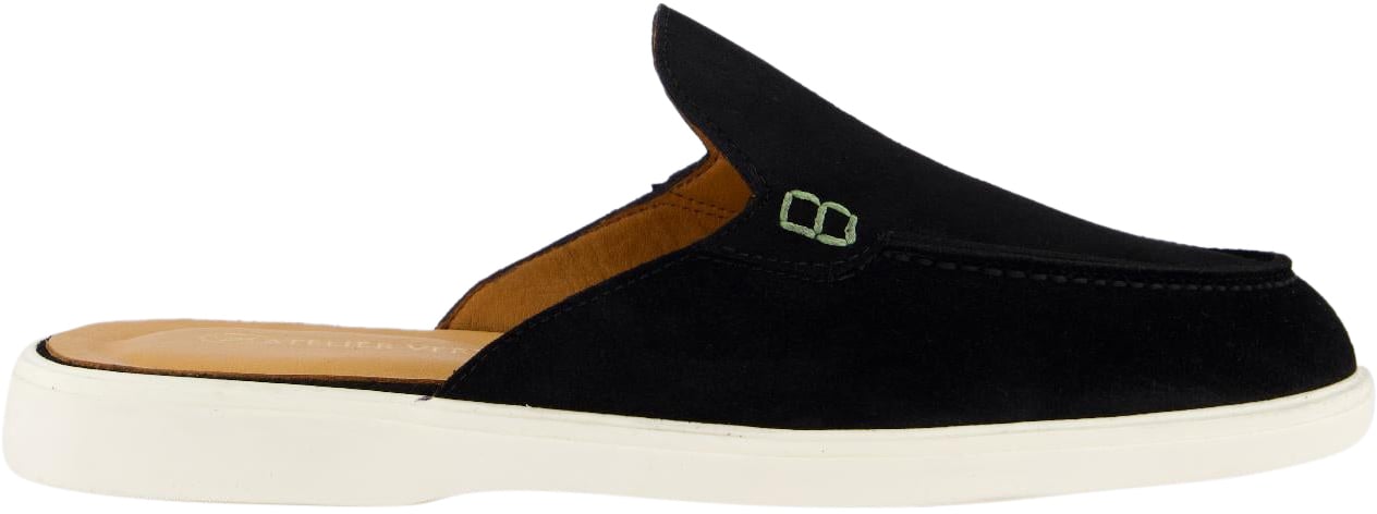 Atelier Verdi Heren Gulio Slip On Black Zwart