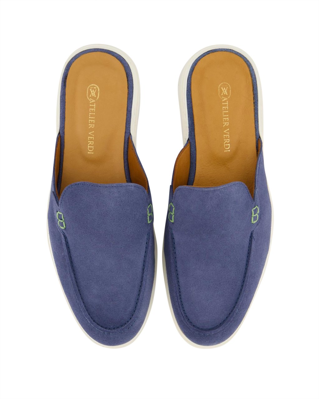 Atelier Verdi Heren Gulio Slip On Denim Blauw