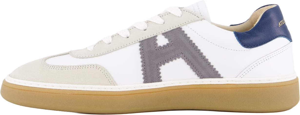 Atelier Verdi Heren Vico Sneaker Wit/Grijs Wit