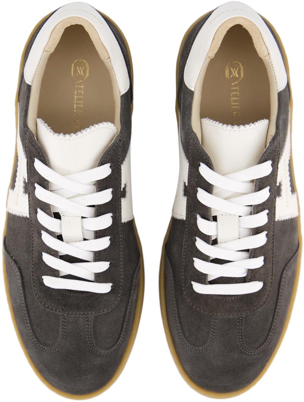 Atelier Verdi Heren Gino Sneaker Charcoal Grijs