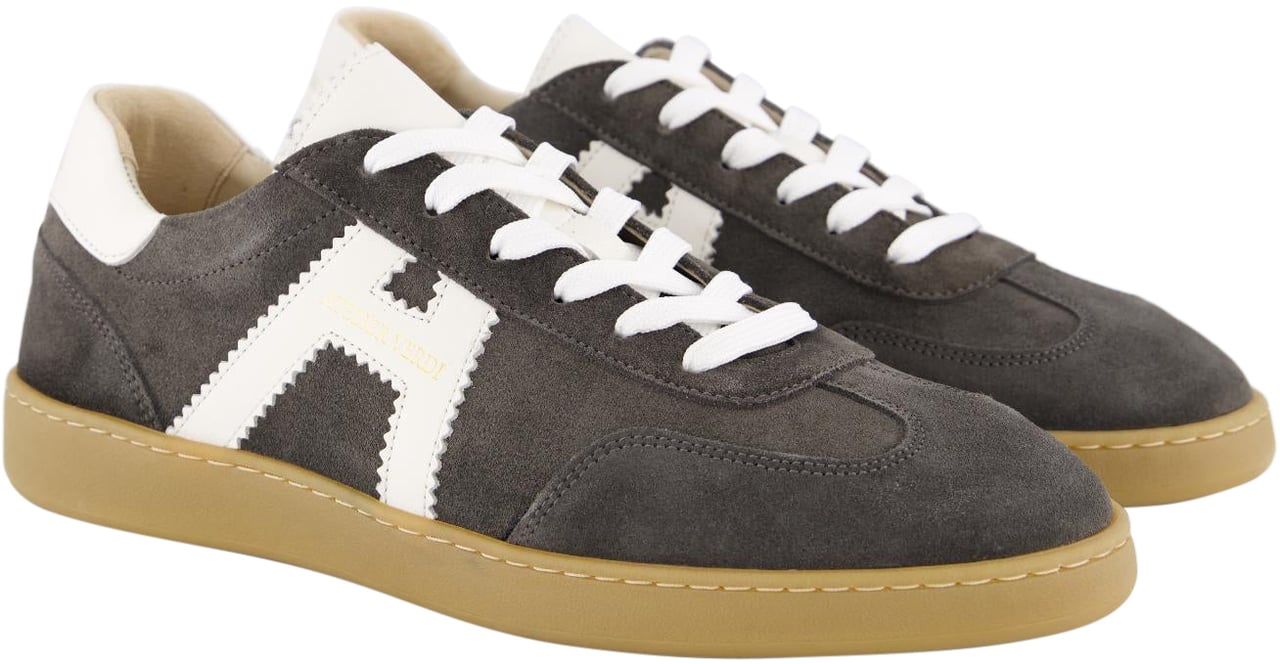 Atelier Verdi Heren Gino Sneaker Charcoal Grijs