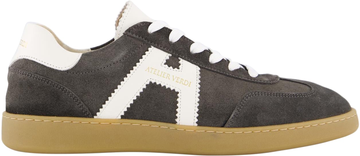 Atelier Verdi Heren Gino Sneaker Charcoal Grijs