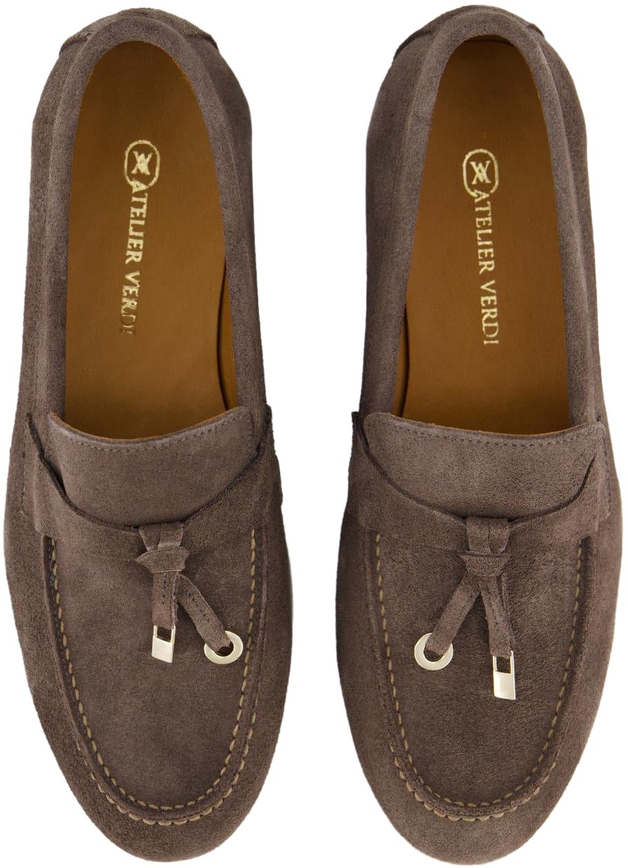 Atelier Verdi Dames Nina Loafer Taupe Bruin