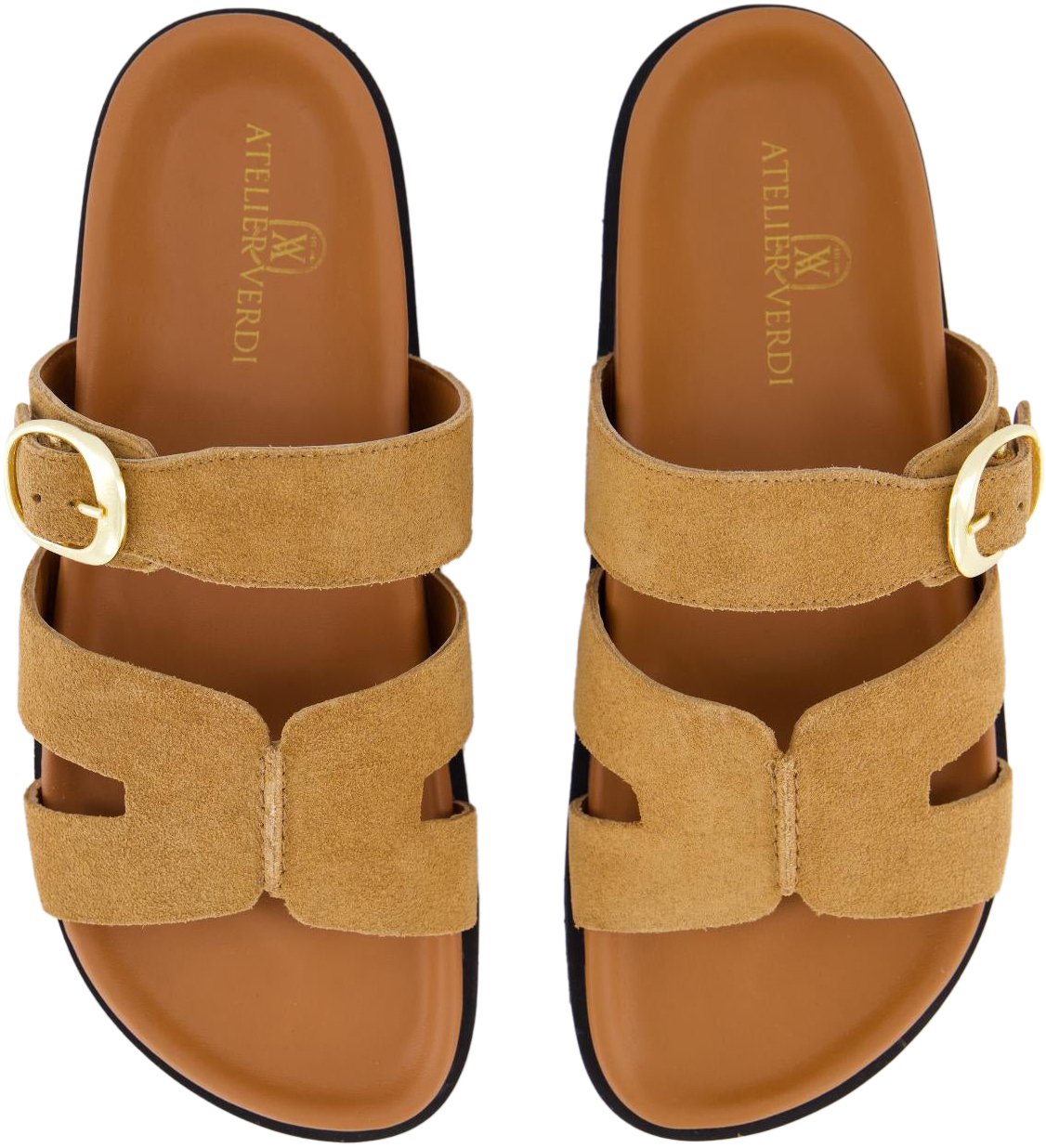 Atelier Verdi Dames Sara Slipper Rome Bruin