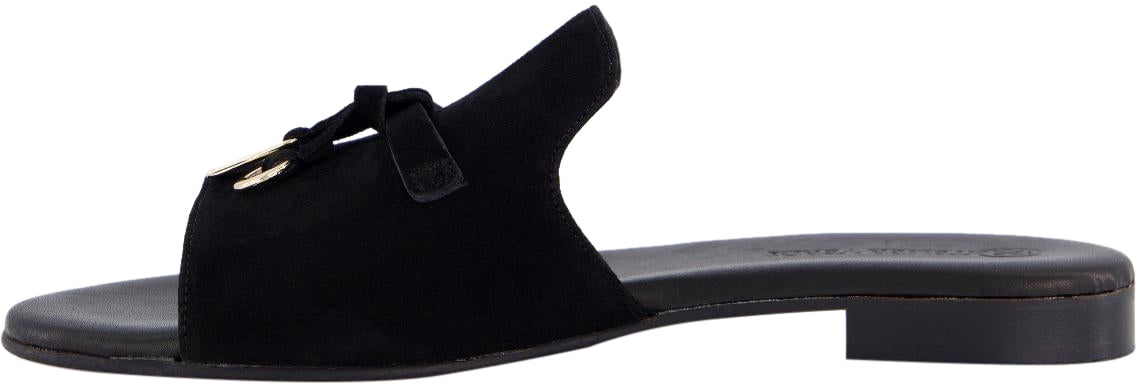 Atelier Verdi Dames Laura Slip On Sandal Black Zwart