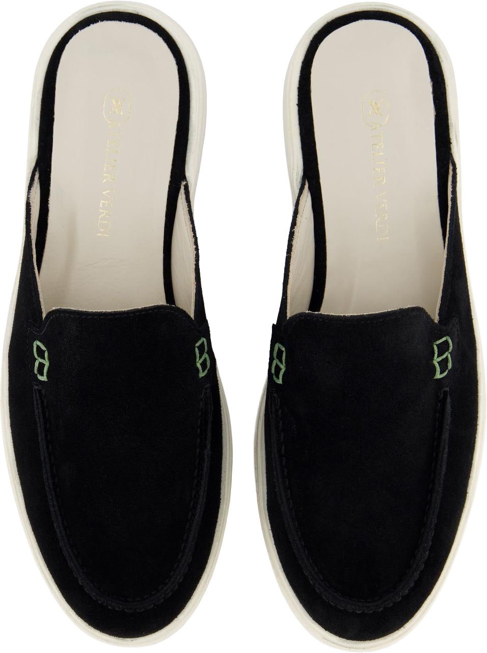 Atelier Verdi Dames Laura Slip On Sandal Black slippers Zwart