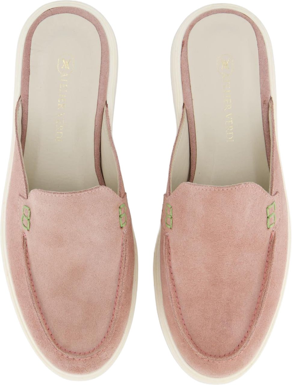 Atelier Verdi Dames Laura Slip On Sandal Nude slippers Roze
