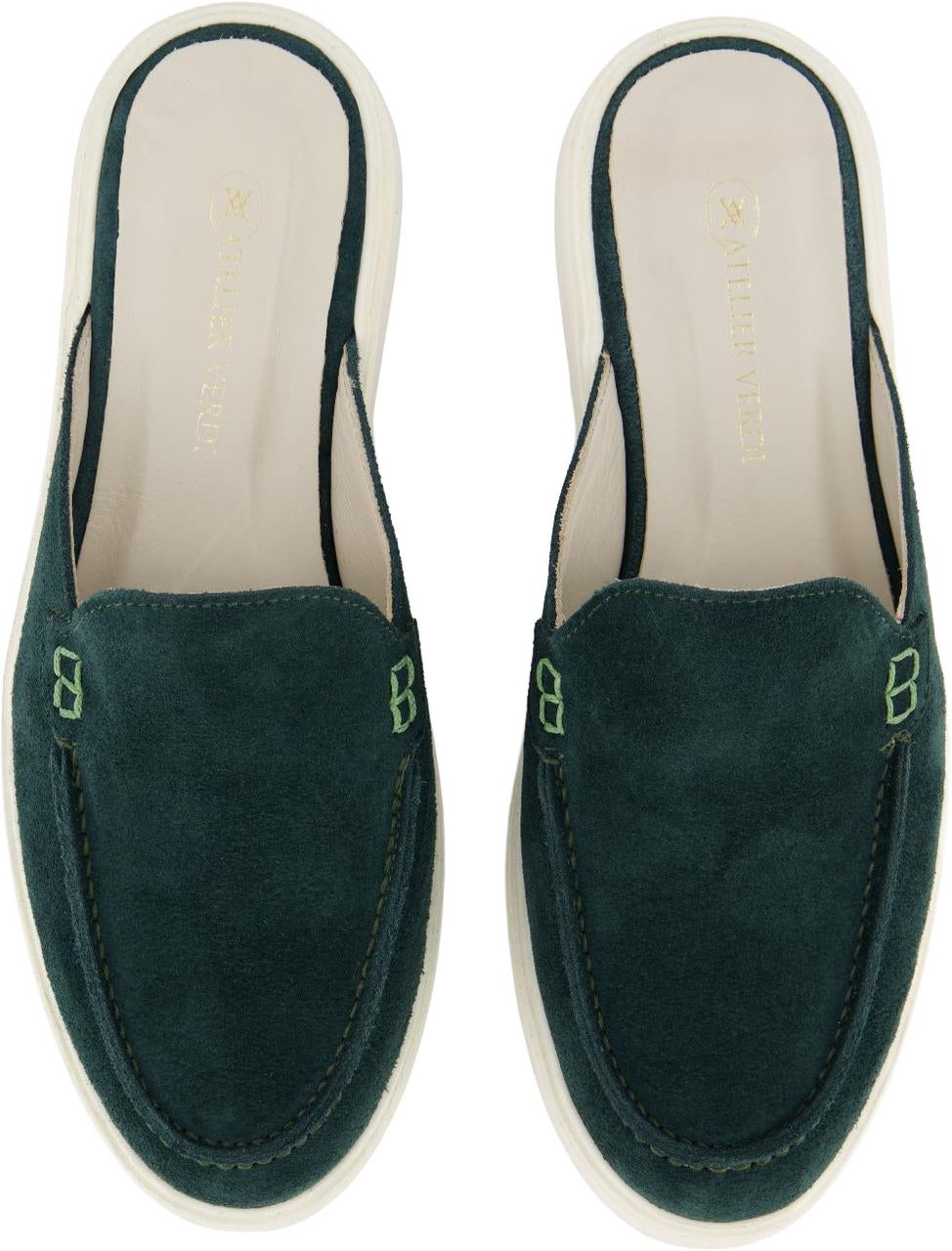 Atelier Verdi Dames Laura Slip On Sandal Pine Gree slippers Groen