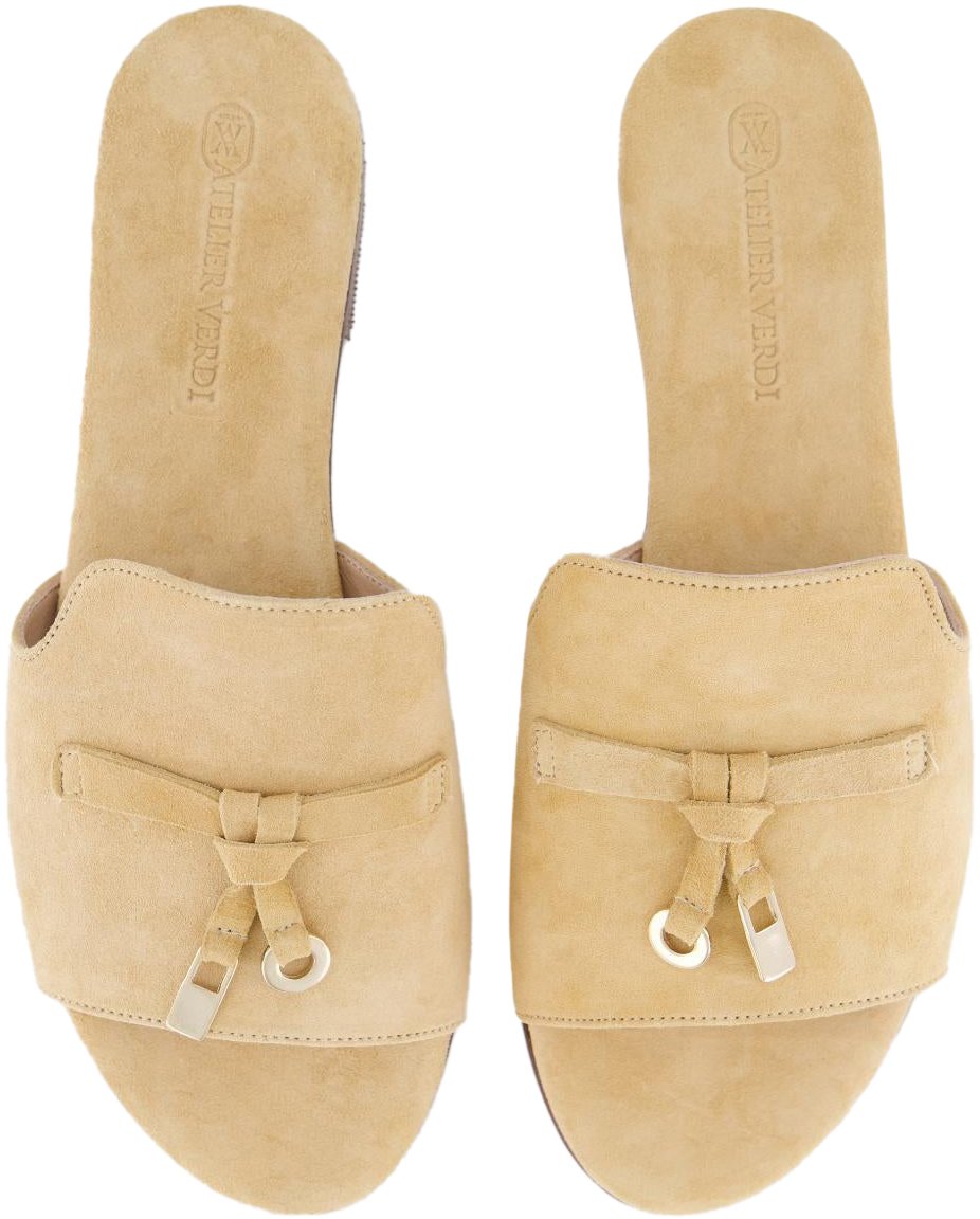 Atelier Verdi Dames Molly Slipper Taupe Beige