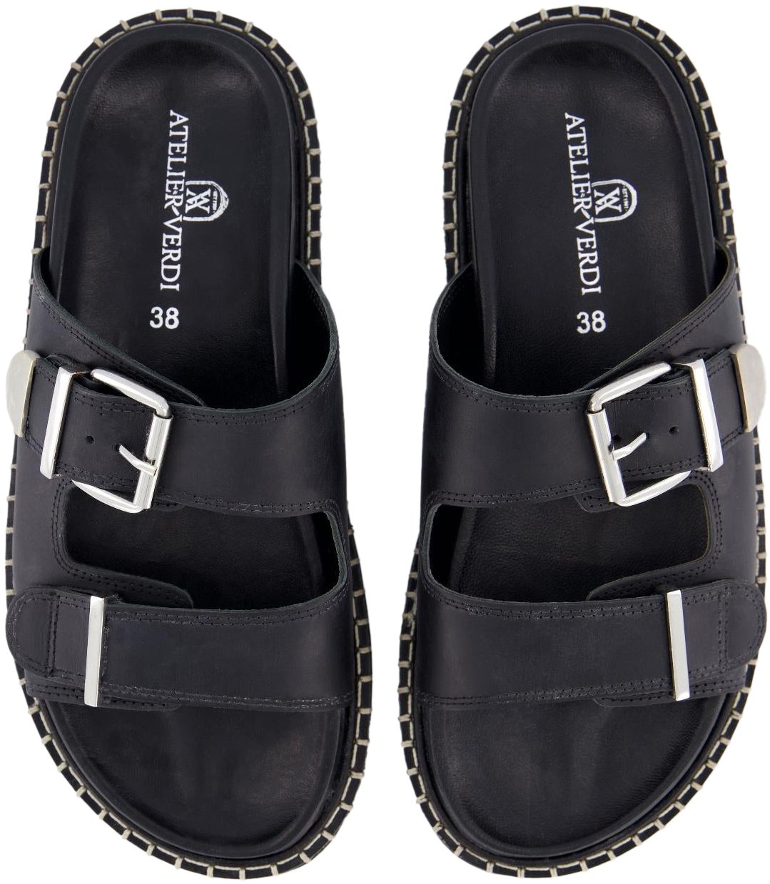 Atelier Verdi Dames Sonia Slipper Zwart Zwart