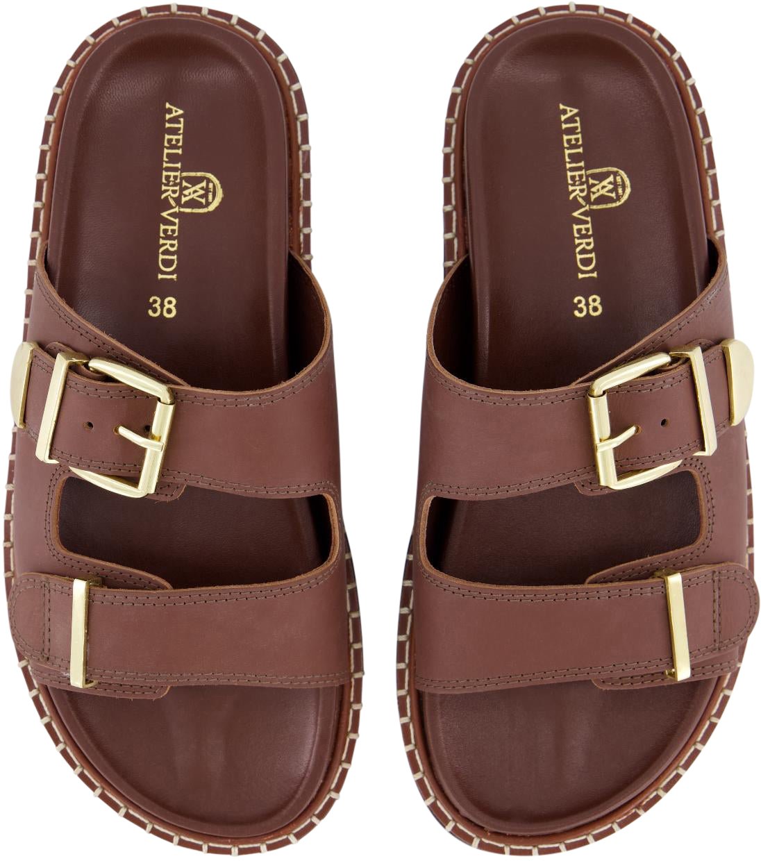 Atelier Verdi Dames Sonia Slipper Coffee Bruin
