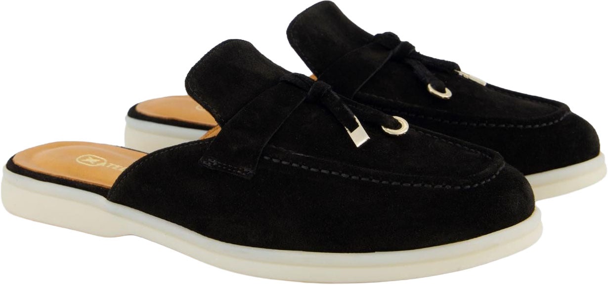 Atelier Verdi Dames Julia Slip On Zwart slippers Zwart
