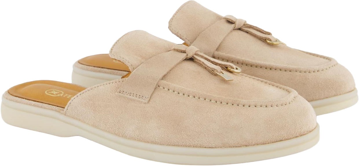 Atelier Verdi Dames Julia Slip On Genova slippers Beige
