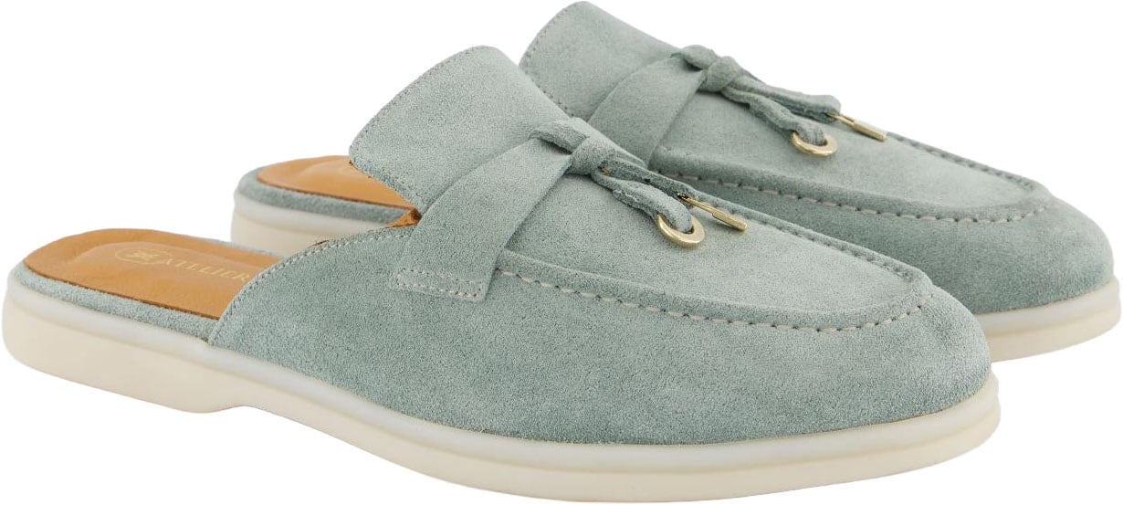 Atelier Verdi Dames Julia Slip On Jade slippers Groen