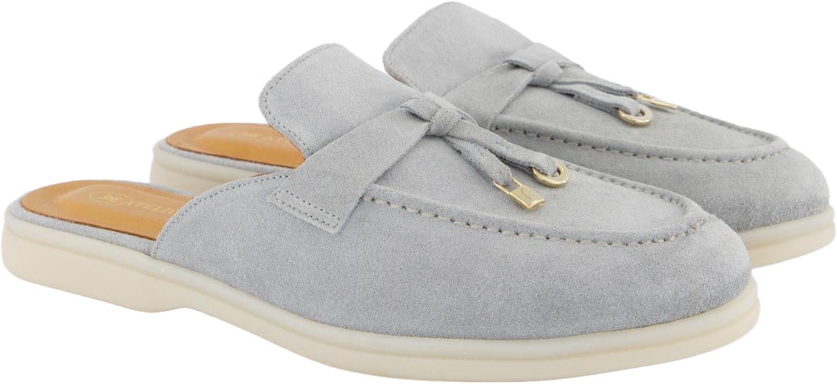 Atelier Verdi Dames Julia Slip On Smoke slippers Blauw