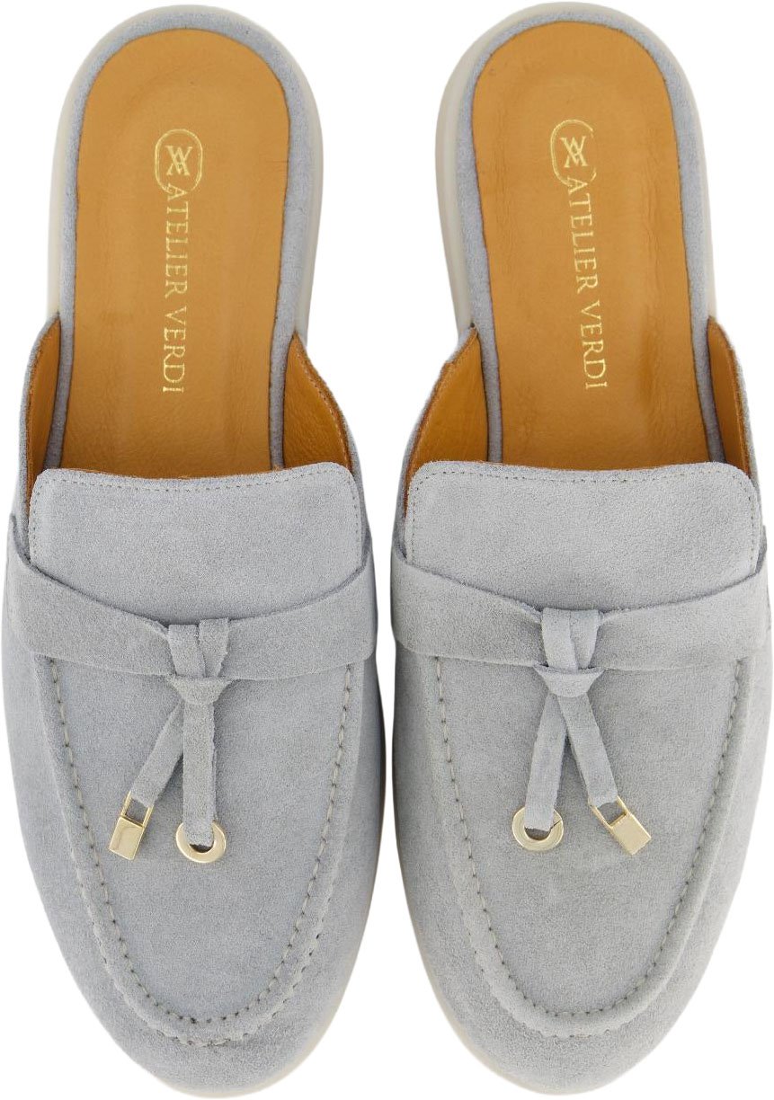 Atelier Verdi Dames Julia Slip On Smoke slippers Blauw
