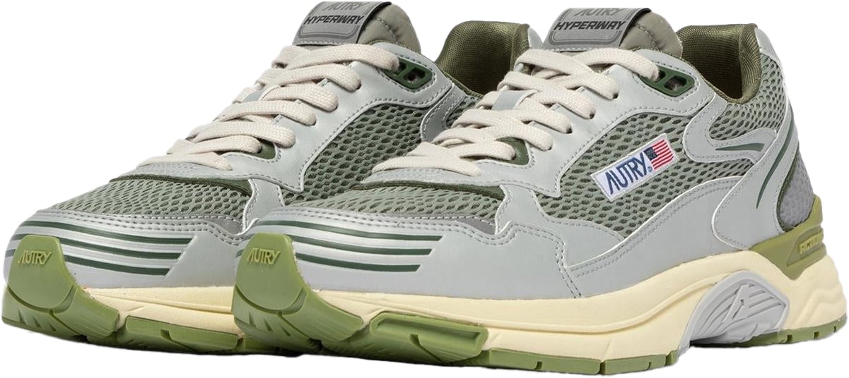 Autry Heren Hyperway Sneaker Groen/Zilver Groen