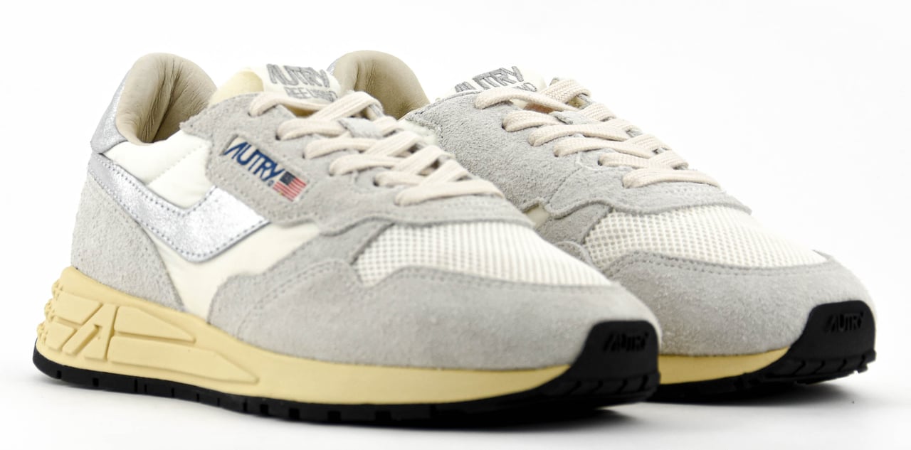 Autry Reelwind Low White Silver Wit