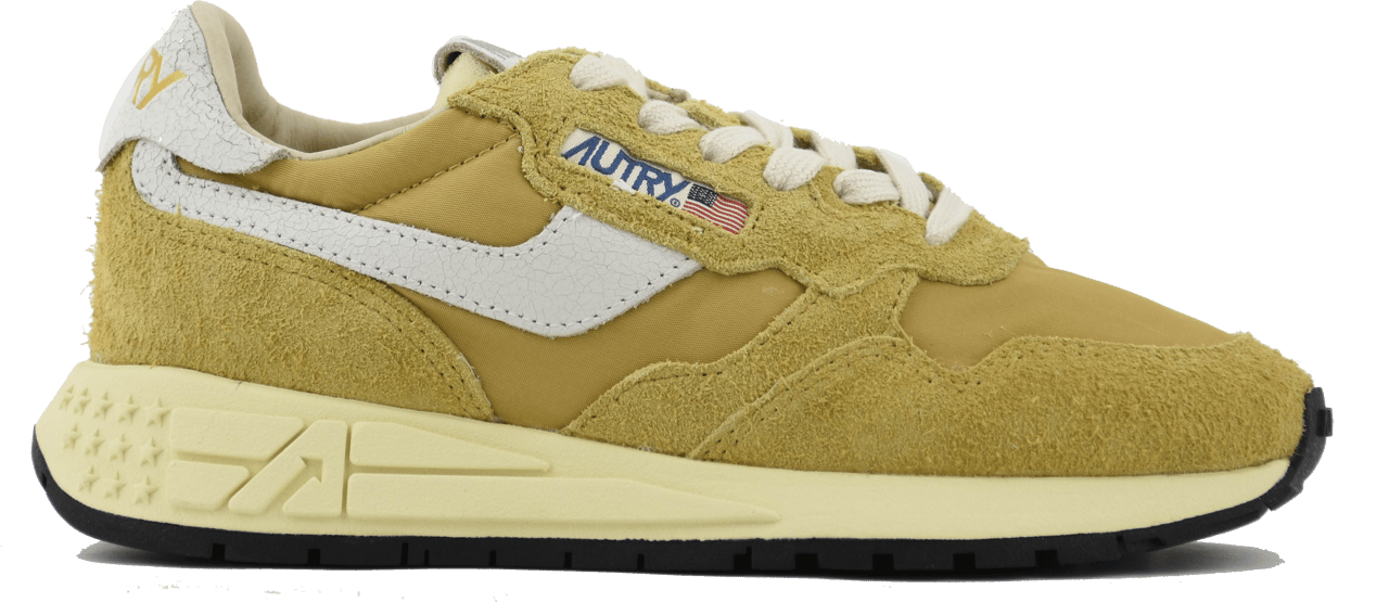 Autry Reelwind White Mustard Geel