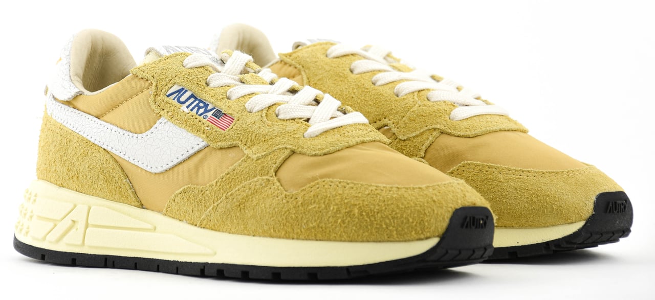 Autry Reelwind White Mustard Geel