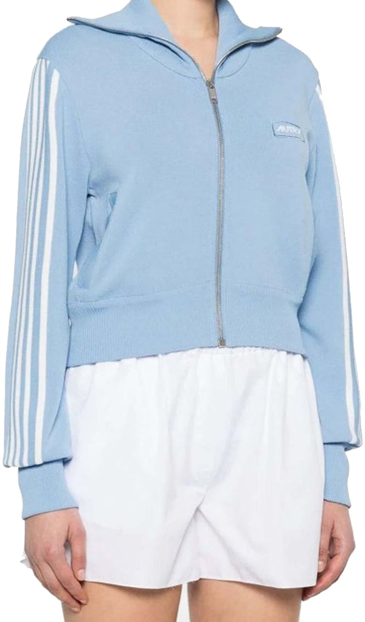 AUTRY Logo Cardigan Blauw