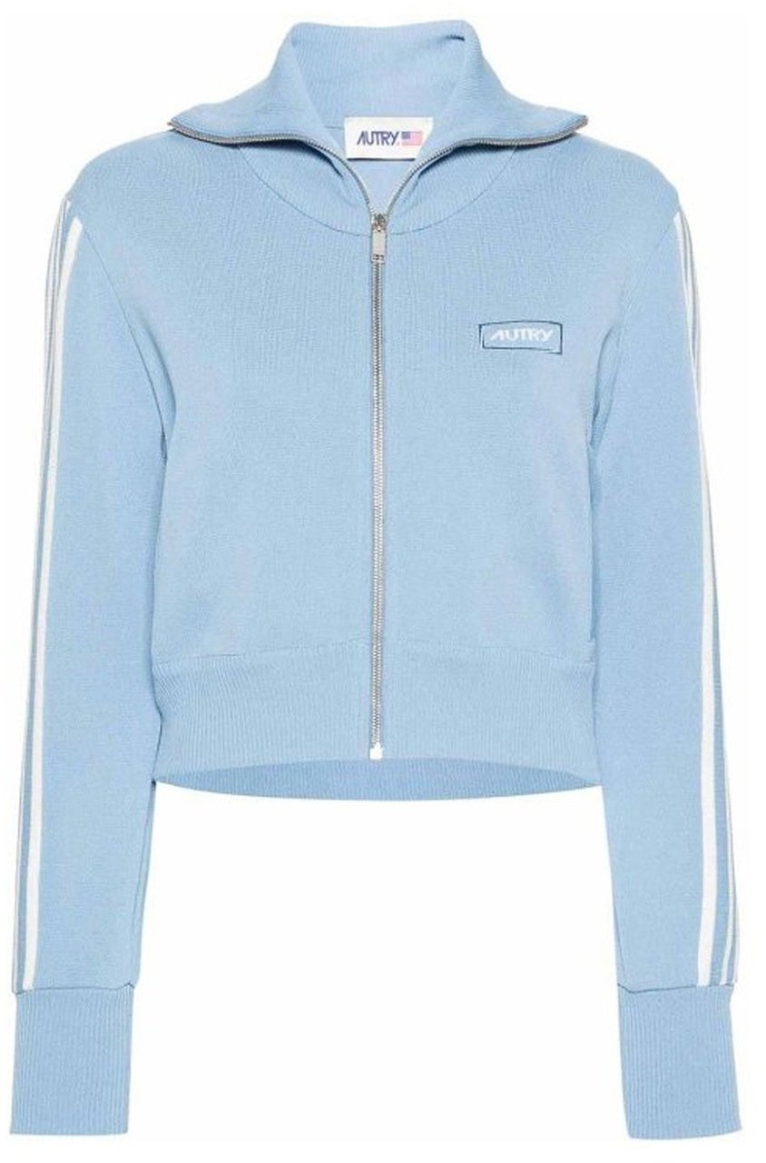 AUTRY Logo Cardigan Blauw