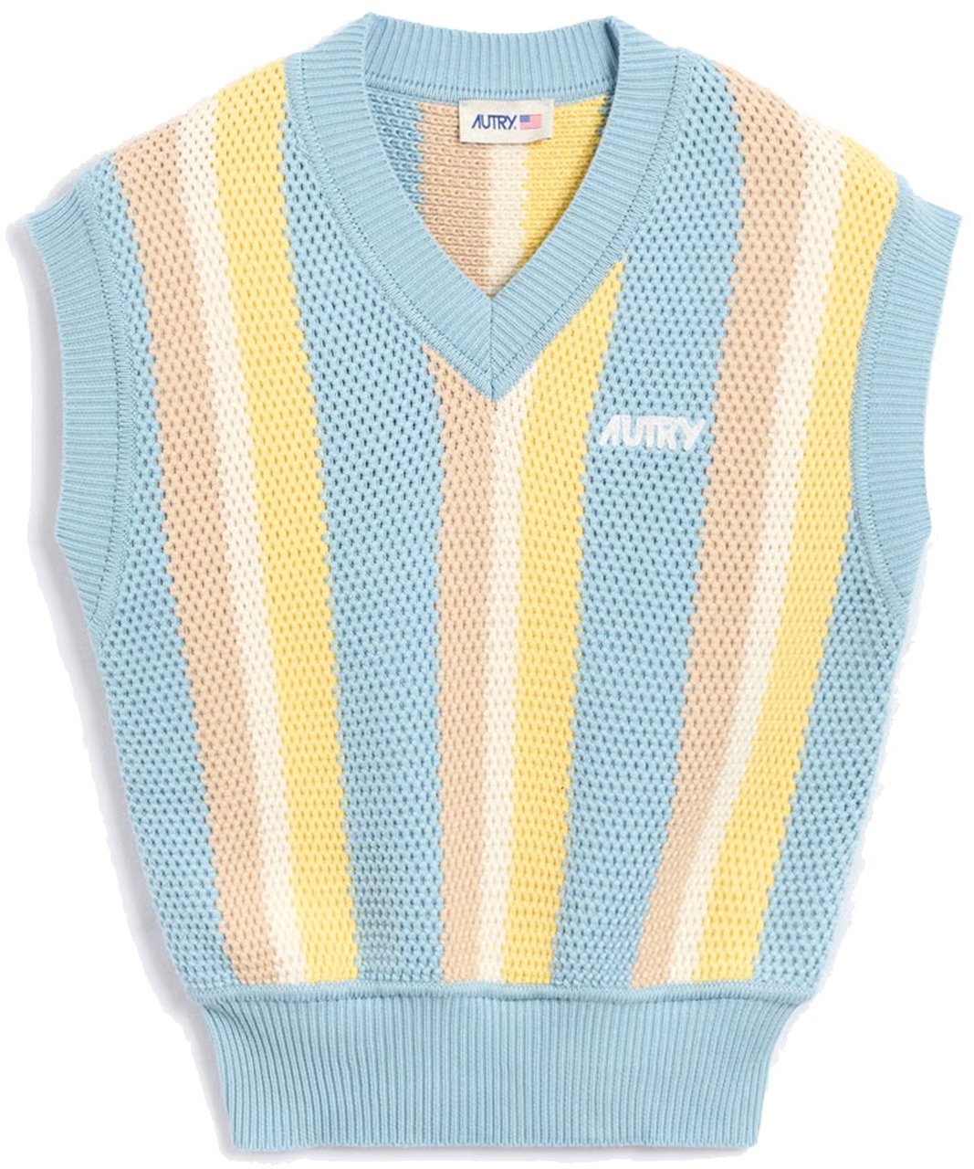 AUTRY Cotton Vest Blauw