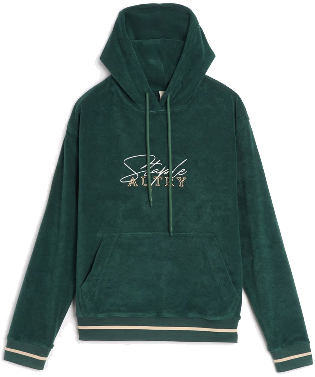Autry Unisex Chenille Hoodie Groen