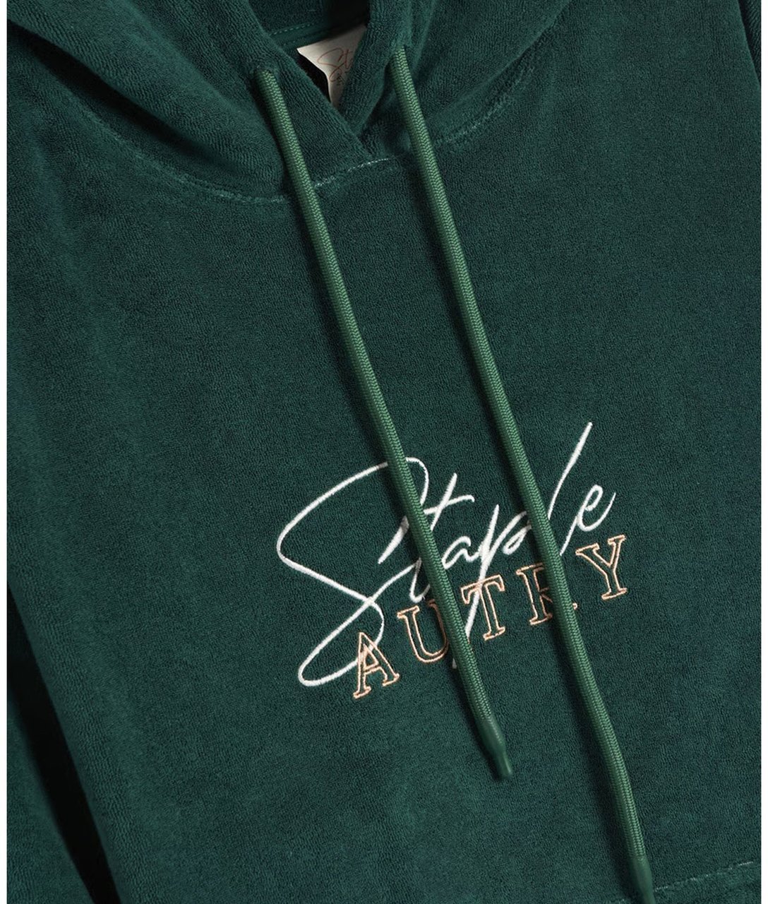 Autry Unisex Chenille Hoodie Groen