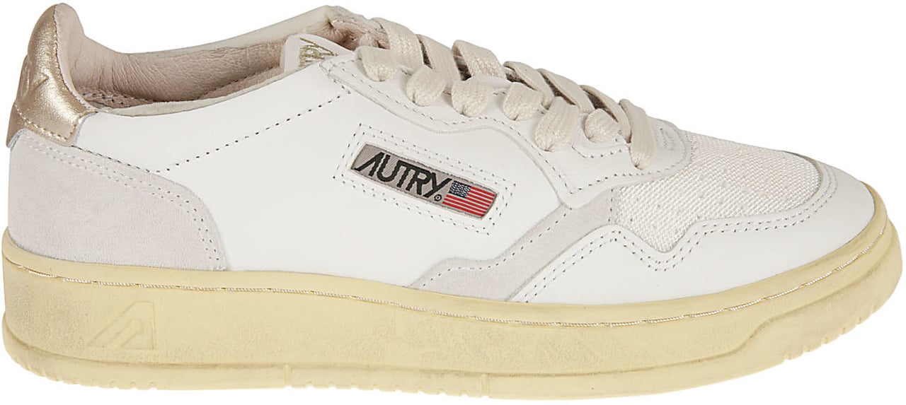 Autry White Leather Sneakers with Timeless Design Wit