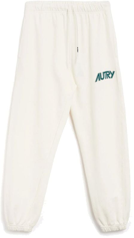 Autry Autry White Cotton Joggers (Workout Pants) Wit