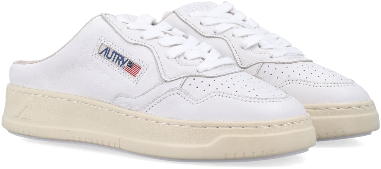Autry Mule Low Wom Bianco Wit