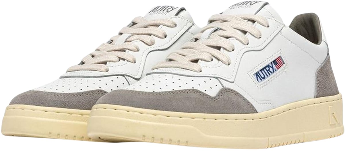 Autry Heren Medalist Low Sneaker Wit/Grijs Wit