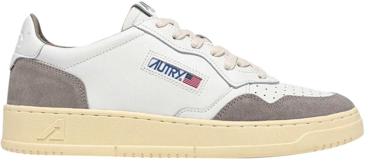 Autry Heren Medalist Low Sneaker Wit/Grijs Wit